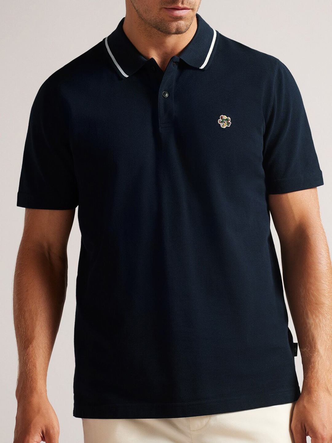 

Ted Baker Regular Fit Polo Collar Cotton Casual T-shirt, Navy blue