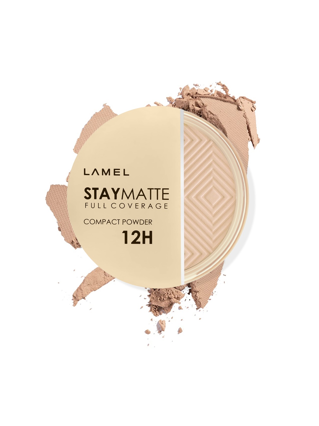 

LAMEL Stay Matte Lightweight Full Coverage Compact Powder - Cold Ivory 402, Nude