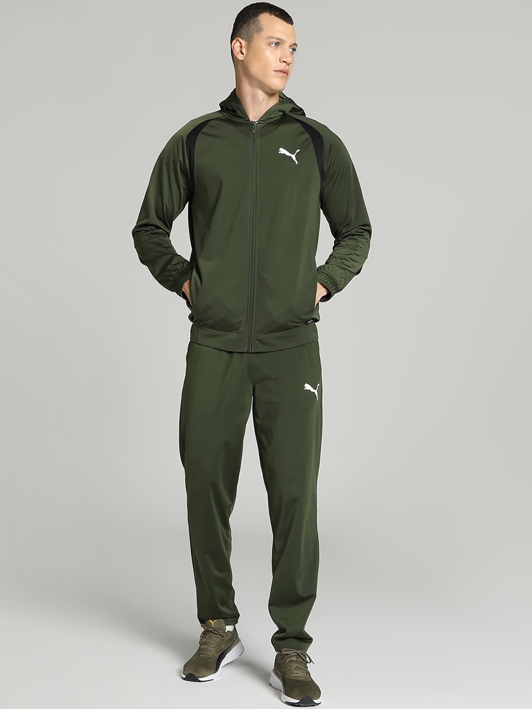

Puma Men Sportswear Track Suit, Green