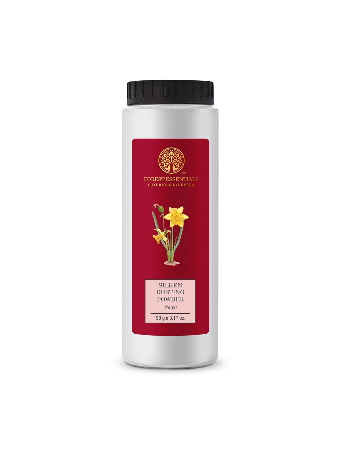 

Forest Essentials Silken Dusting Powder with Nargis for Refreshing Skin - 90 g, White