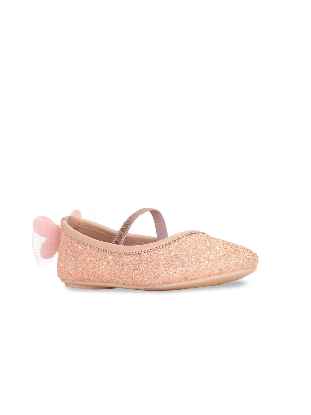 

Bubblegummers Girls Embellished Round Toe Ballerinas, Peach