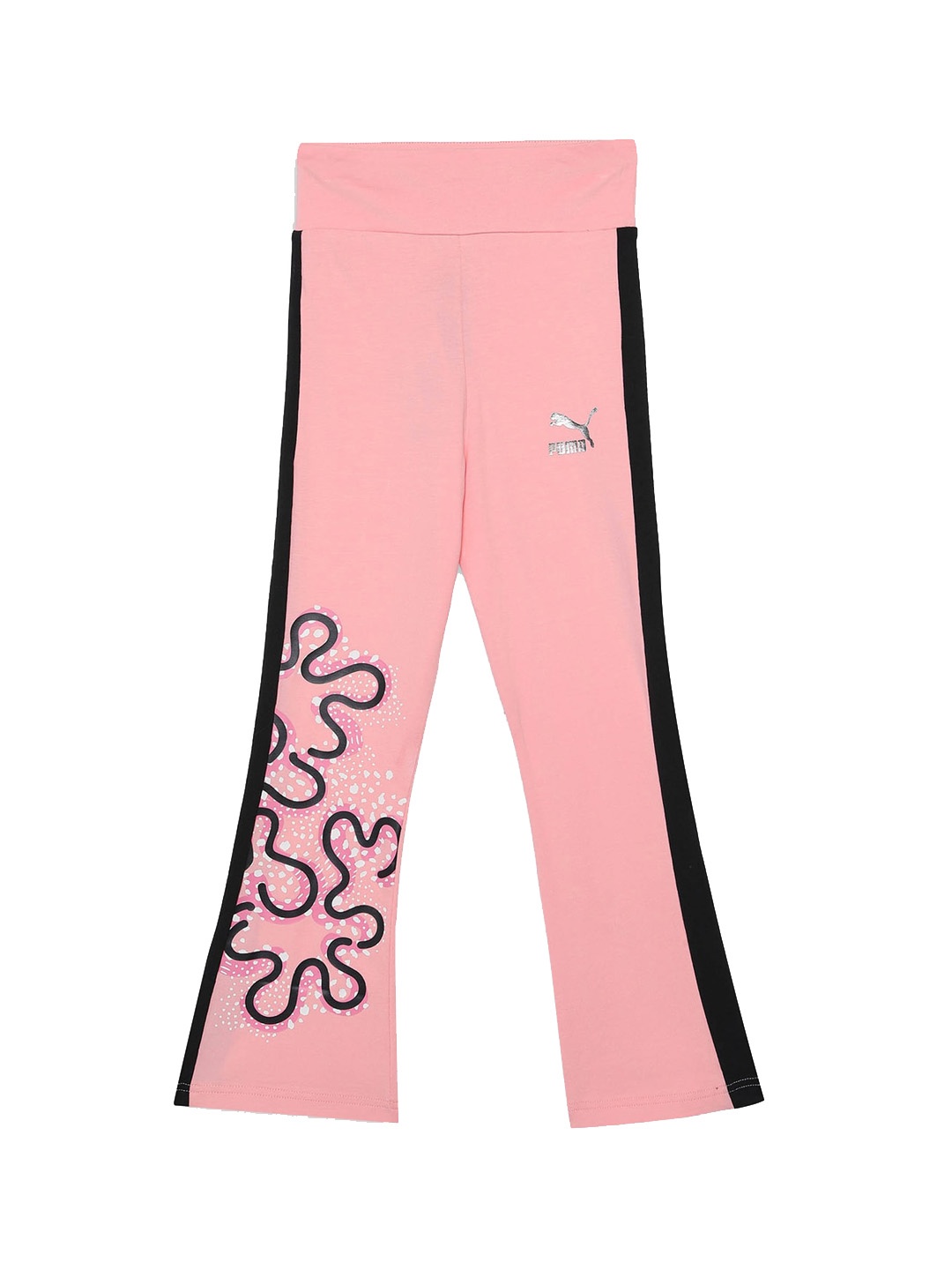 

Puma T7 Flower Girls Graphic Printed Cotton Leggings, Pink