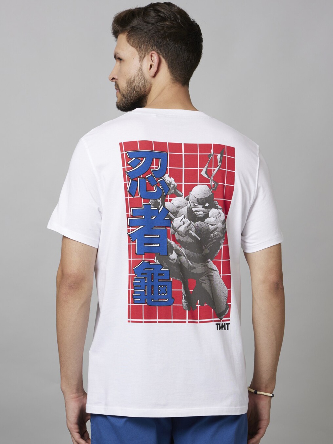 

Celio Teenage Mutant Ninja Turtle Printed Cotton T-shirt, White