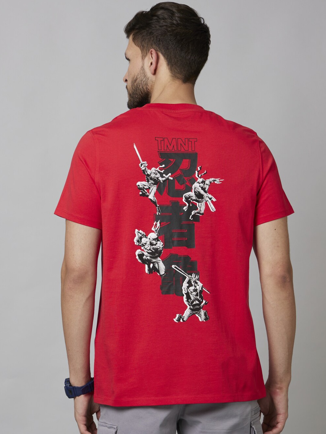 

Celio Teenage Mutant Ninja Turtle Printed Cotton T-shirt, Red