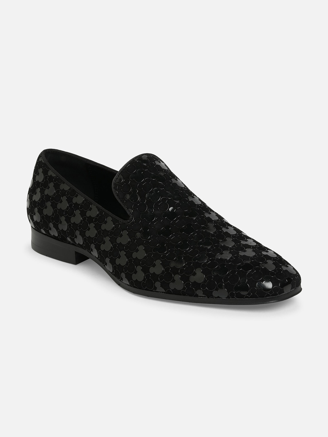 

ALDO Men Textured Leather Formal Loafers, Black