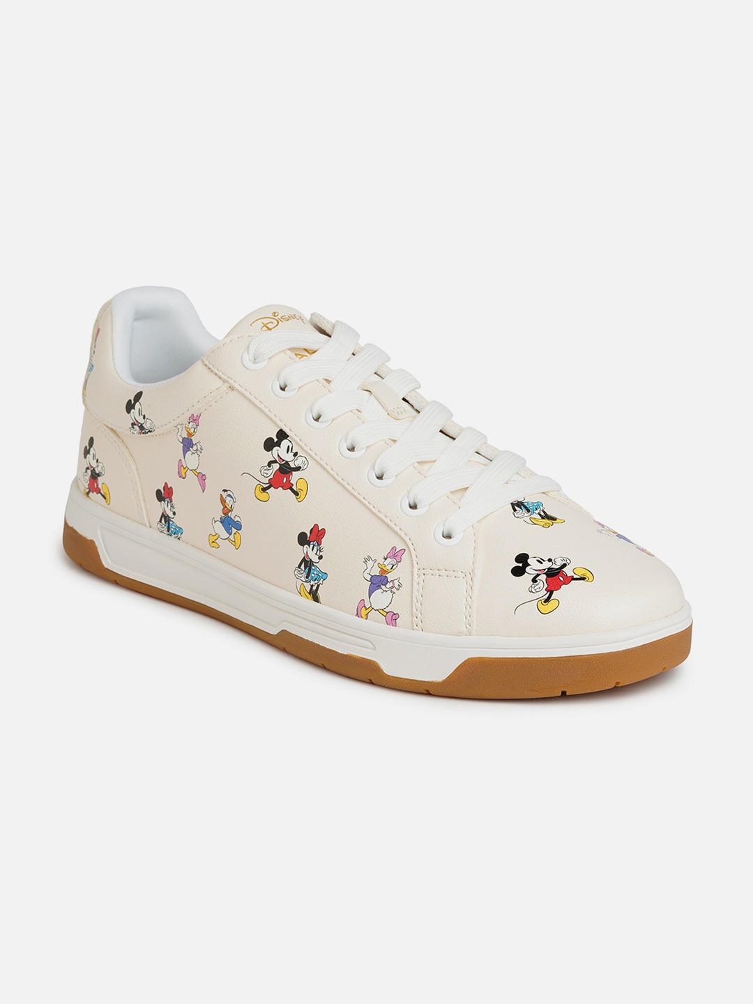 

ALDO Men Mickey Mouse Printed Basics Sneakers, Beige
