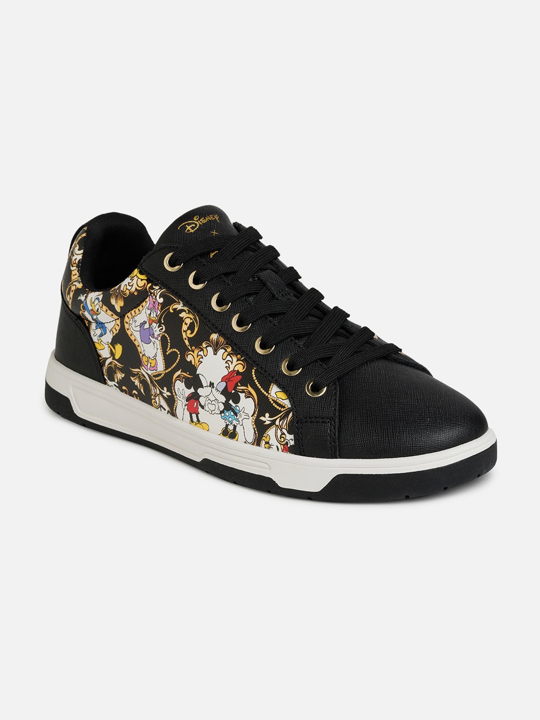 

ALDO Men X Disney Mickey Mouse & Friends Printed Contrast Sole Sneakers, Black