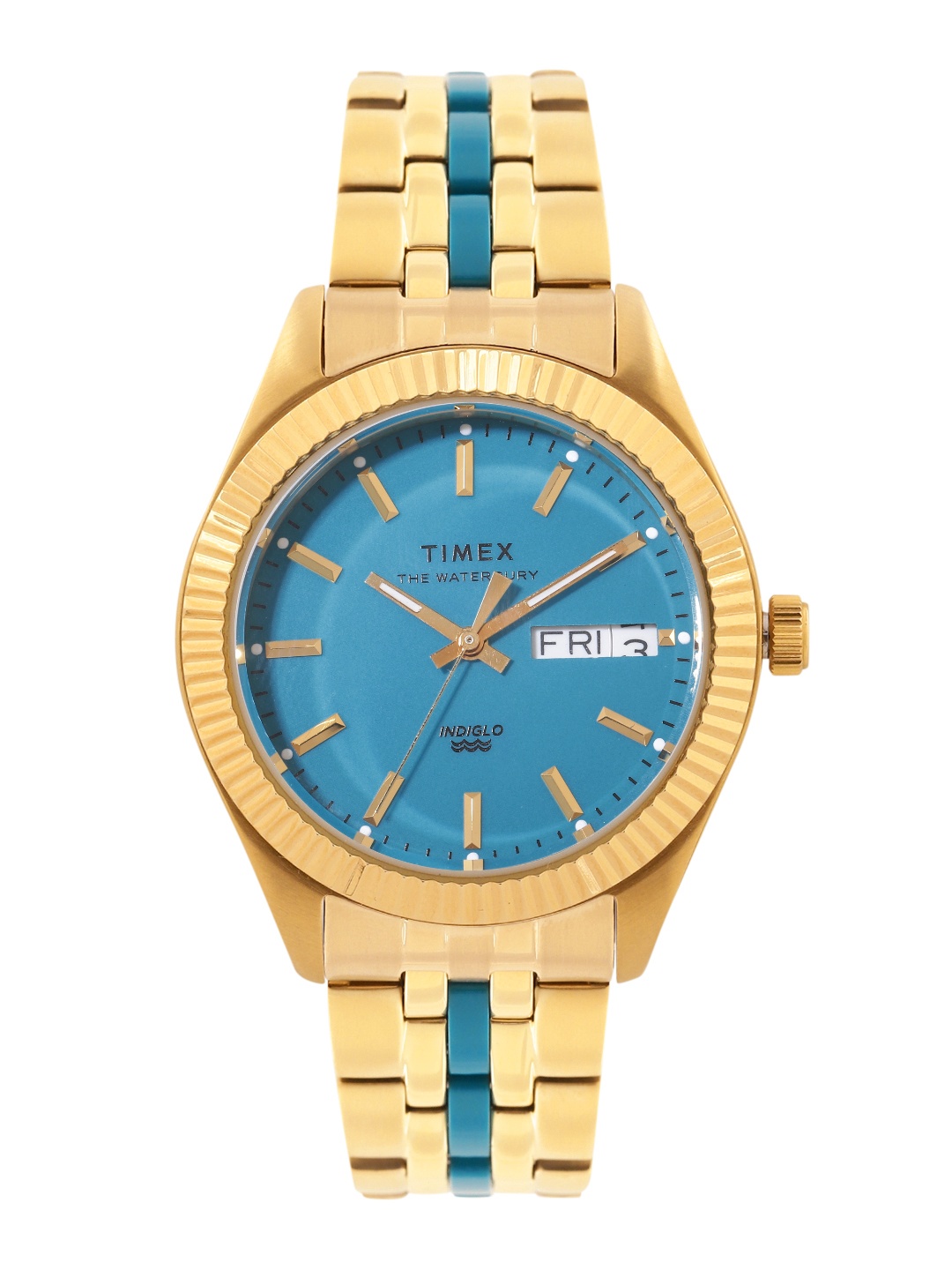 

Timex Women Waterbury Legacy Analogue Watch TW2U82600UJ, Turquoise blue