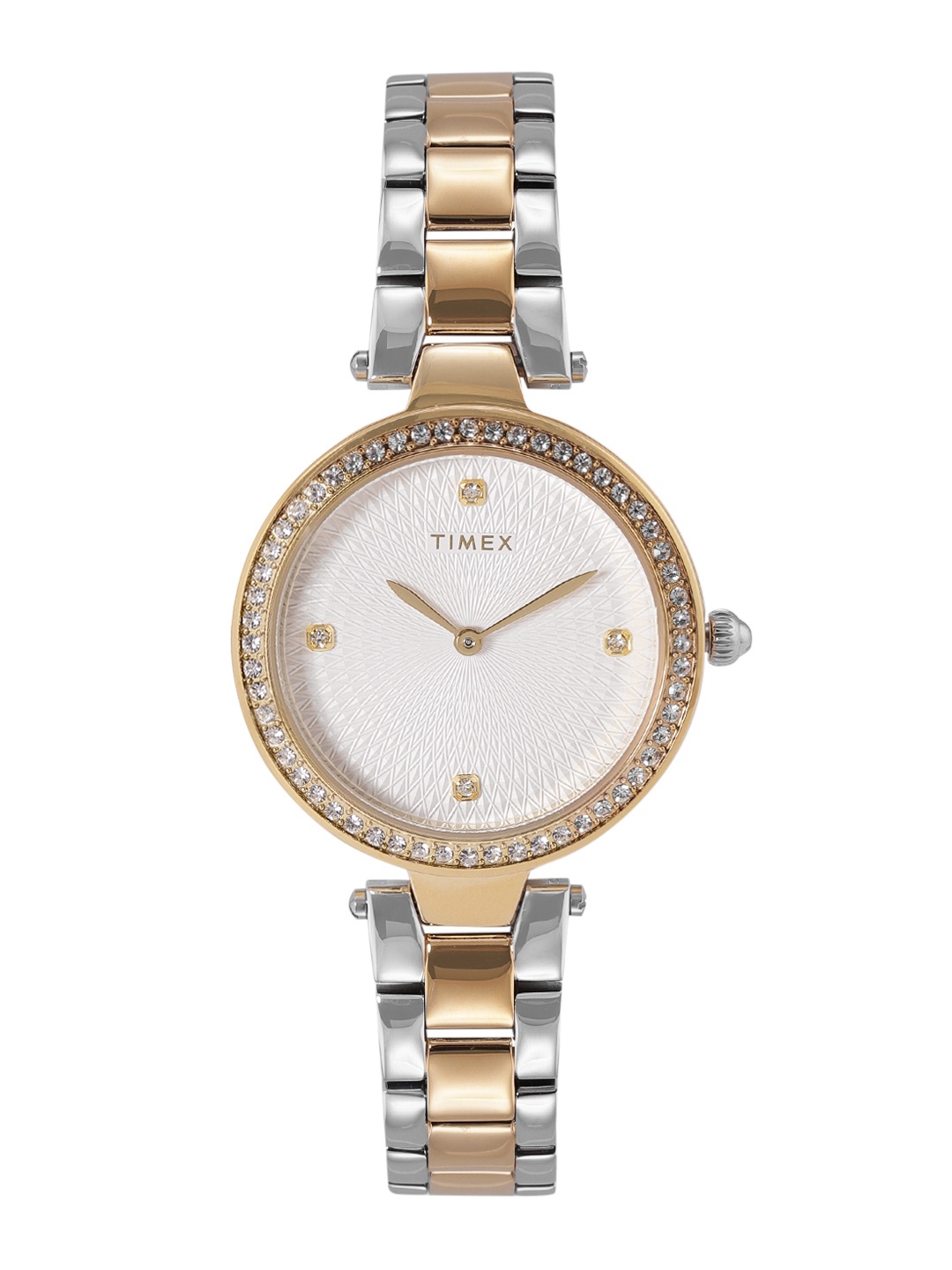 

Timex Women Gold-Plated Bracelet Style Straps Analogue Watch TW2V24500UJ, White