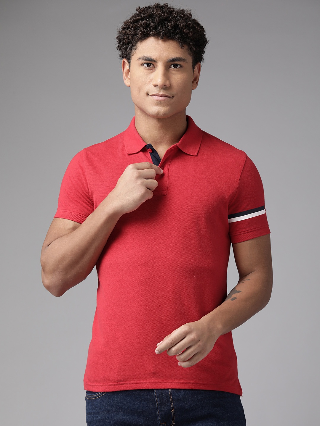 

Pepe Jeans Pique Polo Collar T-shirt, Red