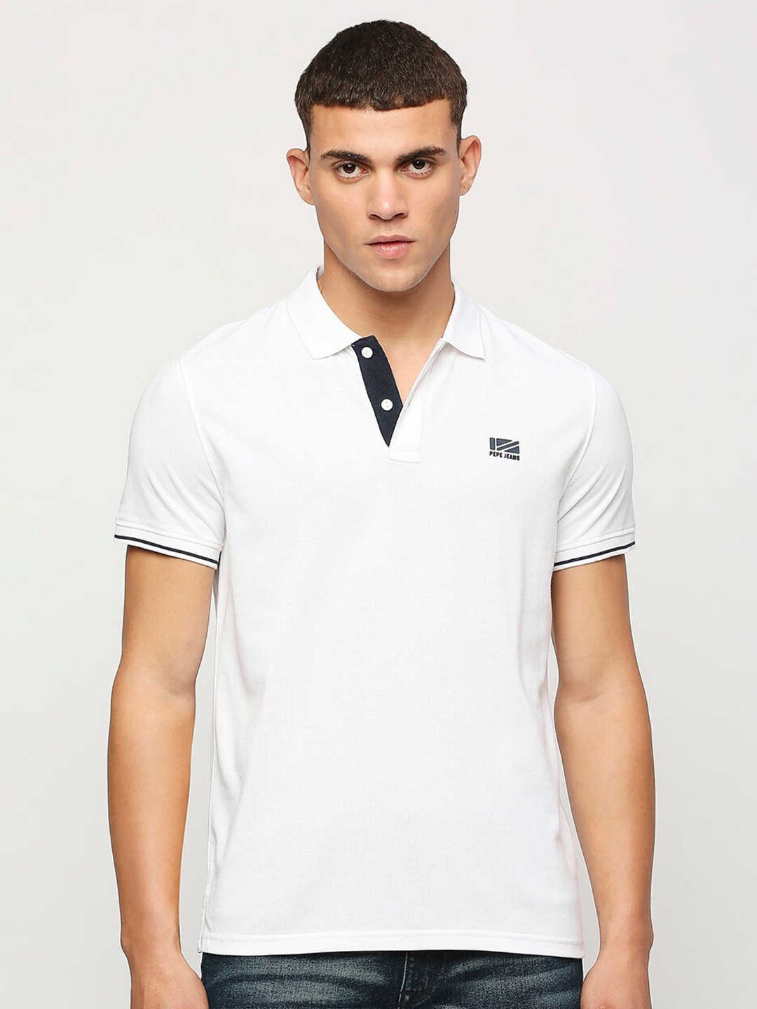 

Pepe Jeans Polo Collar Regular Fit T-shirt, White