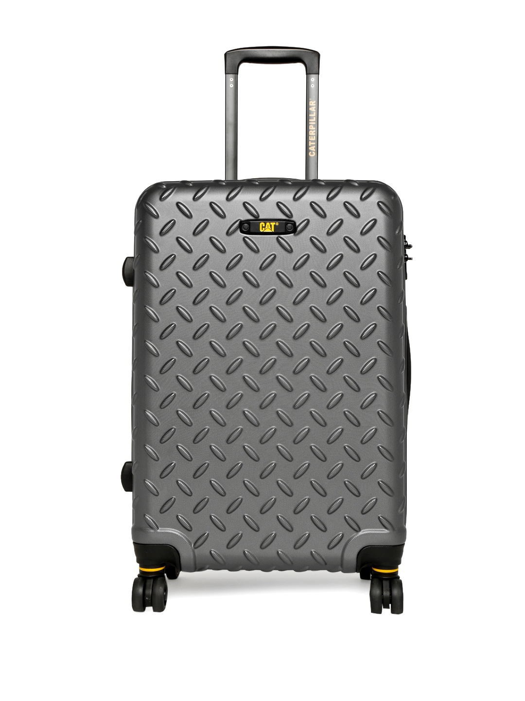 

CAT Unisex Grey Cargo ABS 18" Industrial Plate Checkin Hardsided Cabin Trolley Suitcase