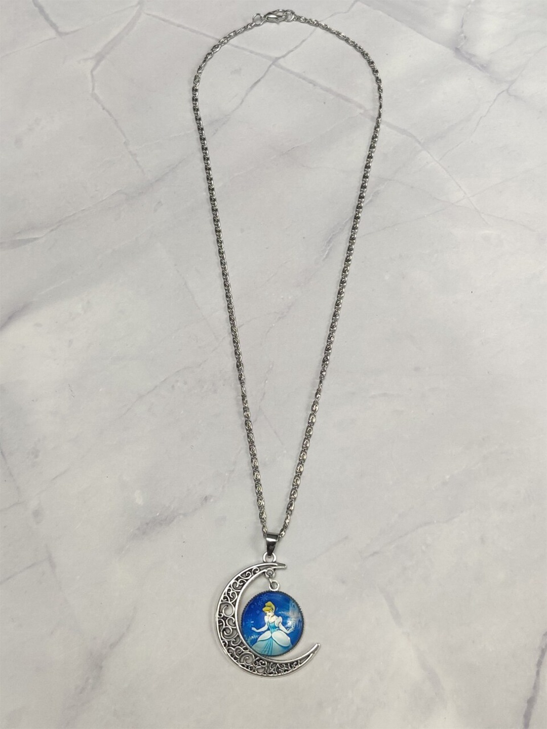 

EL REGALO Girls Silver-Plated Cinderalla Necklace