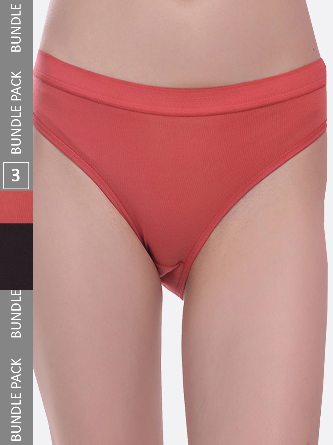 

Fleurt Women Pack Of 3 Assorted Hipster Briefs