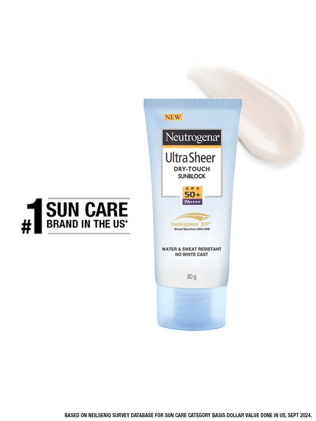 

Neutrogena UltraSheer Dry Touch Sunblock - Sunscreen SPF 50+ With Helioplex - 80 g, White