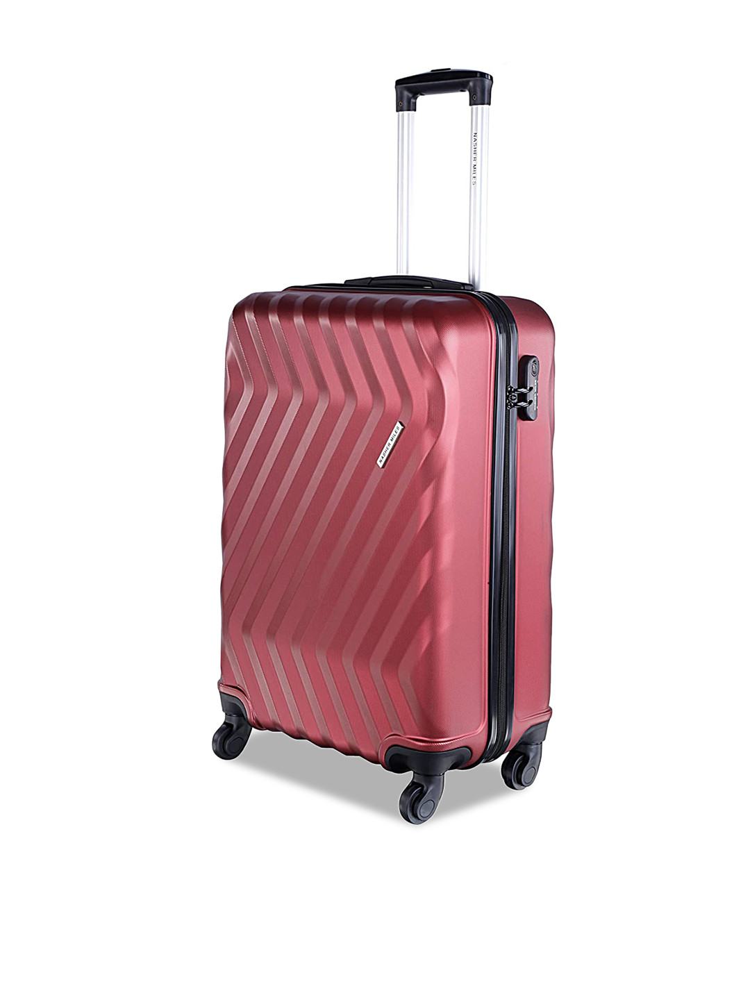 

Nasher Miles Set Of 3 Hard-Sided Trolley Bags, Maroon