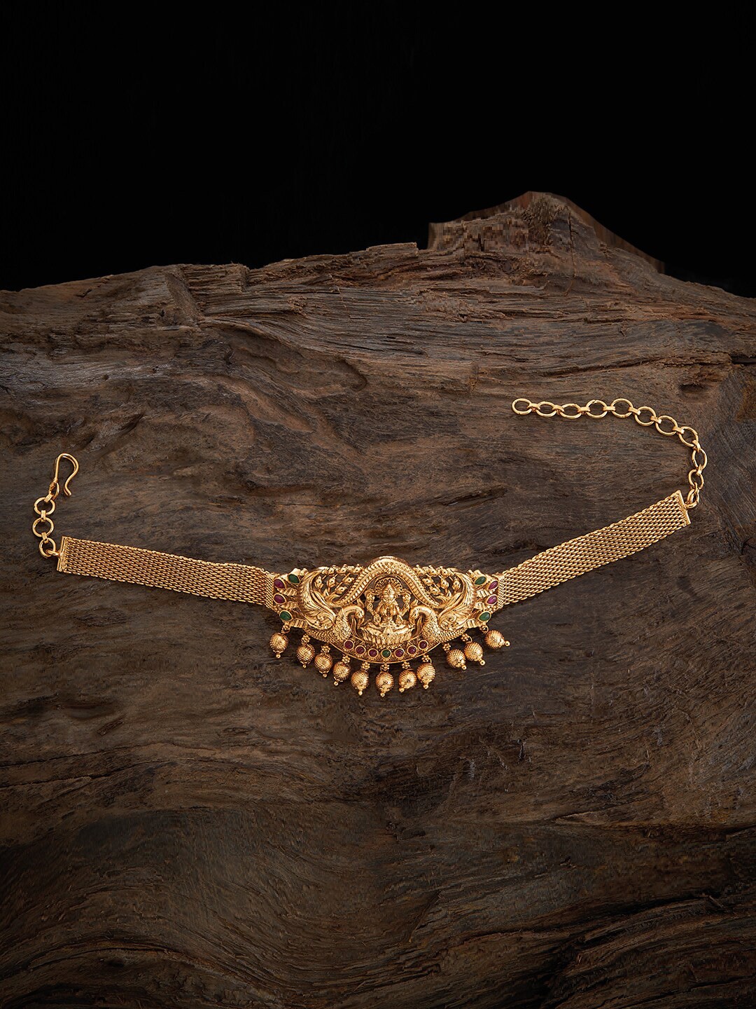 

Kushal's Fashion Jewellery Gold-Plated Antique Armlet Bracelet