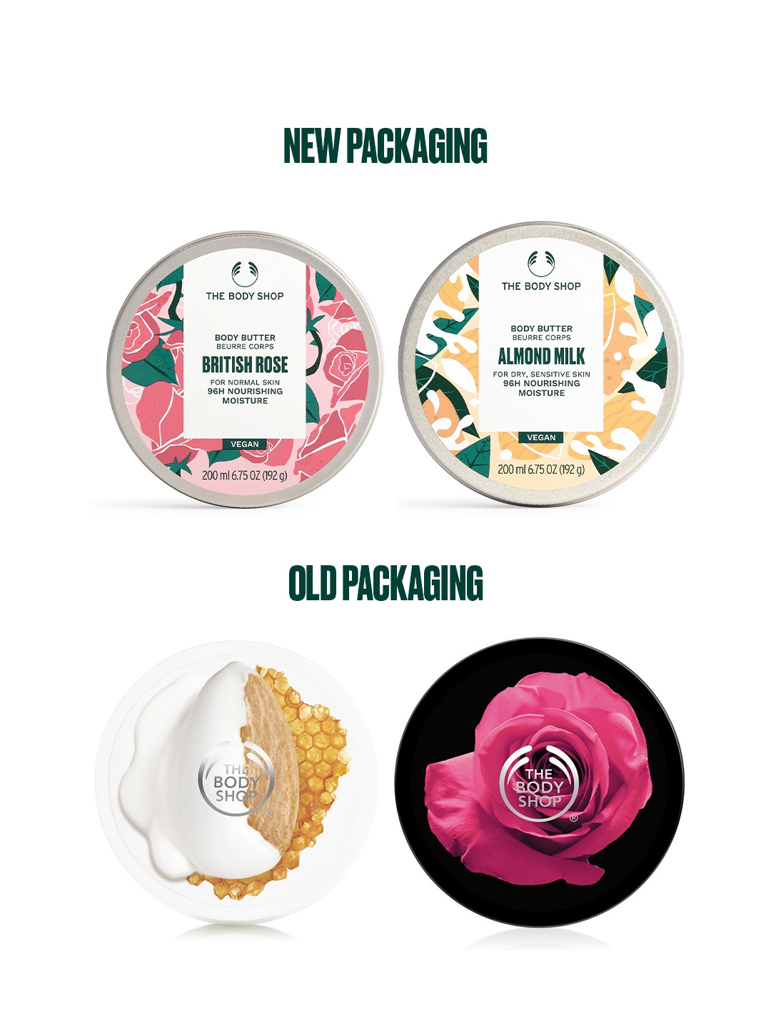 

THE BODY SHOP Set of 2 Body Butters, White