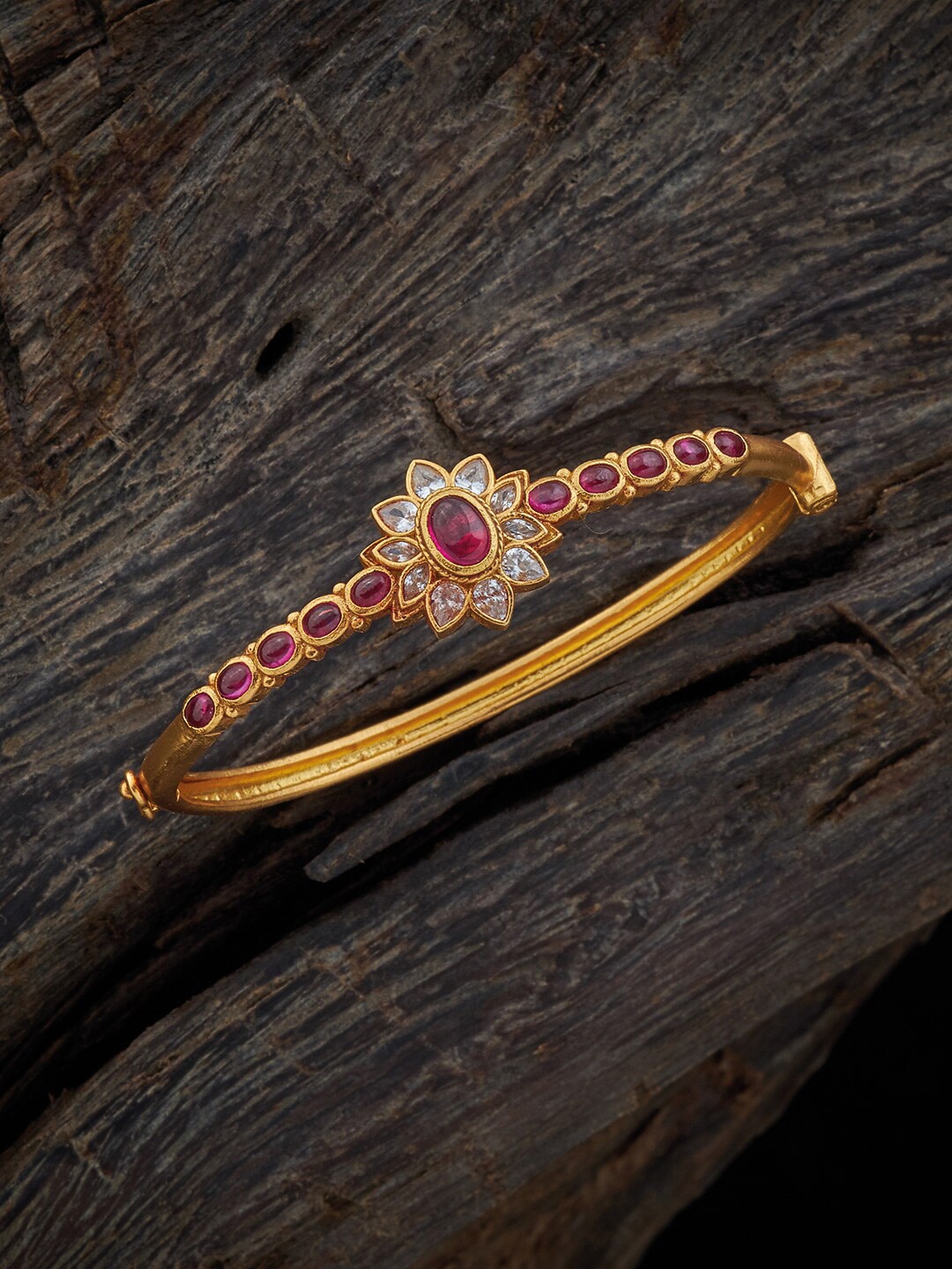 

Kushal's Fashion Jewellery Gold-Plated Bangle-Style Bracelet