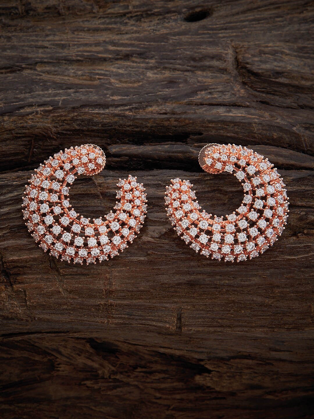 

Kushal's Fashion Jewellery Rose Gold-Plated Contemporary Studs Earrings