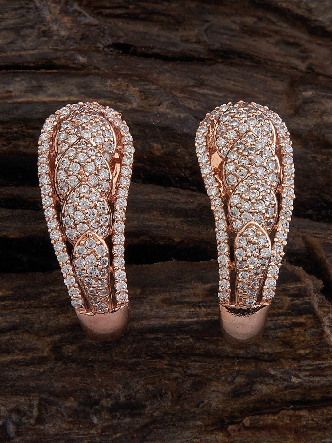 

Kushal's Fashion Jewellery Rose Gold-Plated Contemporary Stud Earrings