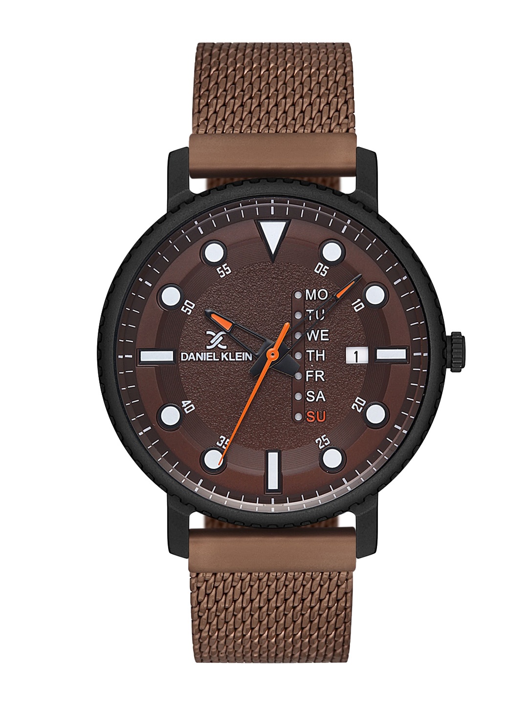 

Daniel Klein Men Metal Straps Analogue Display Watch DK.1.12840-3, Brown
