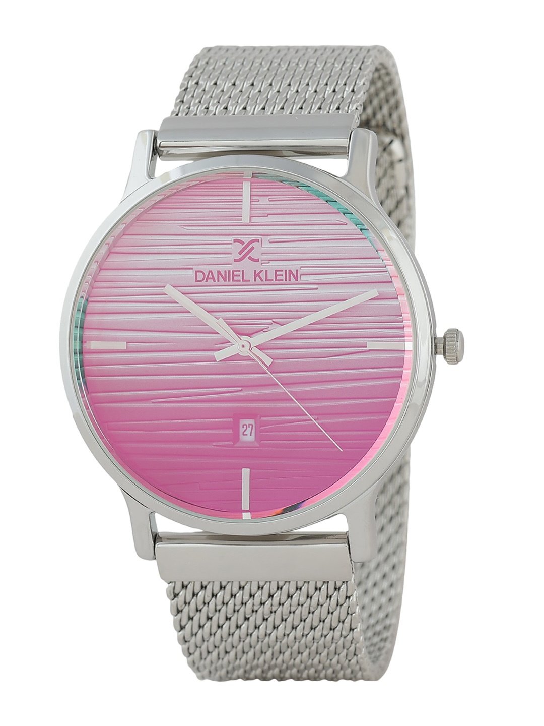 

Daniel Klein Men Metal Straps Analogue Display Watch DK12125-2, Pink