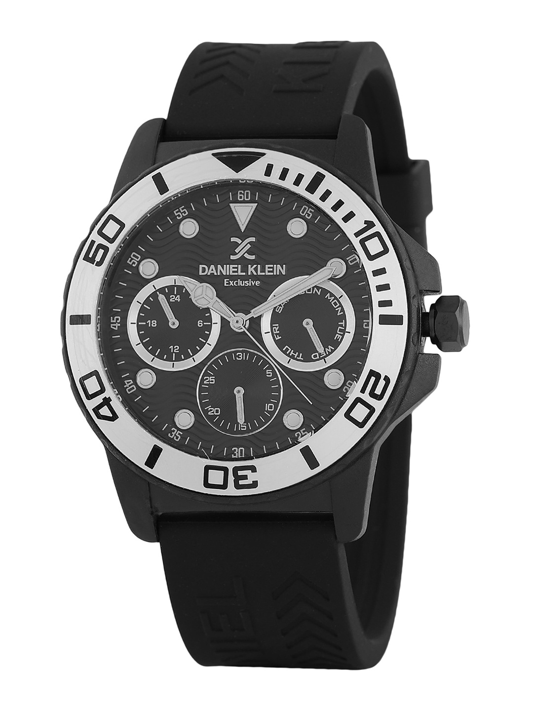 

Daniel Klein Men Embellished Dial & Straps Analogue Watch DK 1 12716-1, Black