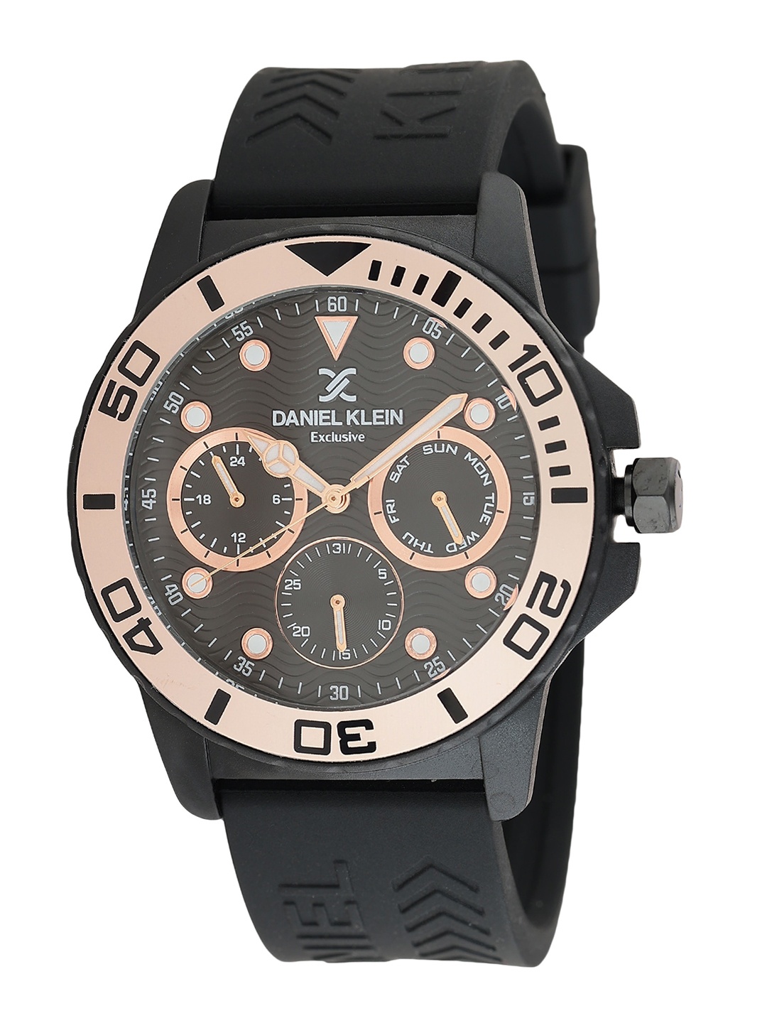 

Daniel Klein Men DKLN Printed Dial Analogue Watch DK 1 12716-2, Black