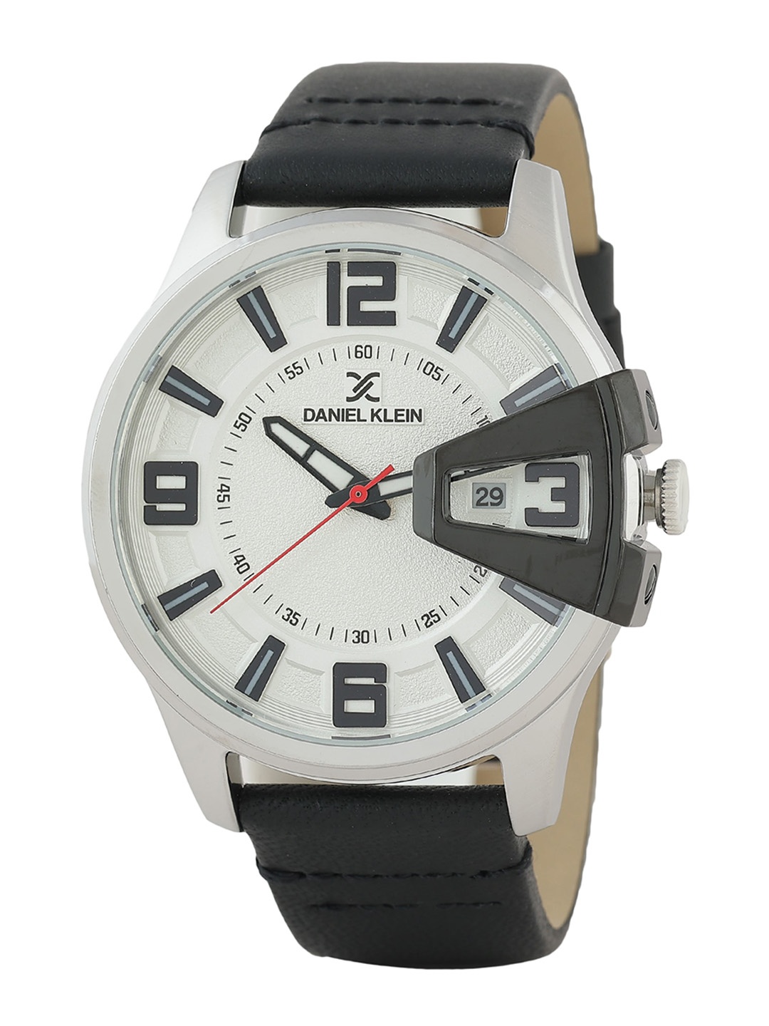 

Daniel Klein Men Premium Leather Textured Straps Analogue Watch DK12161-1, White