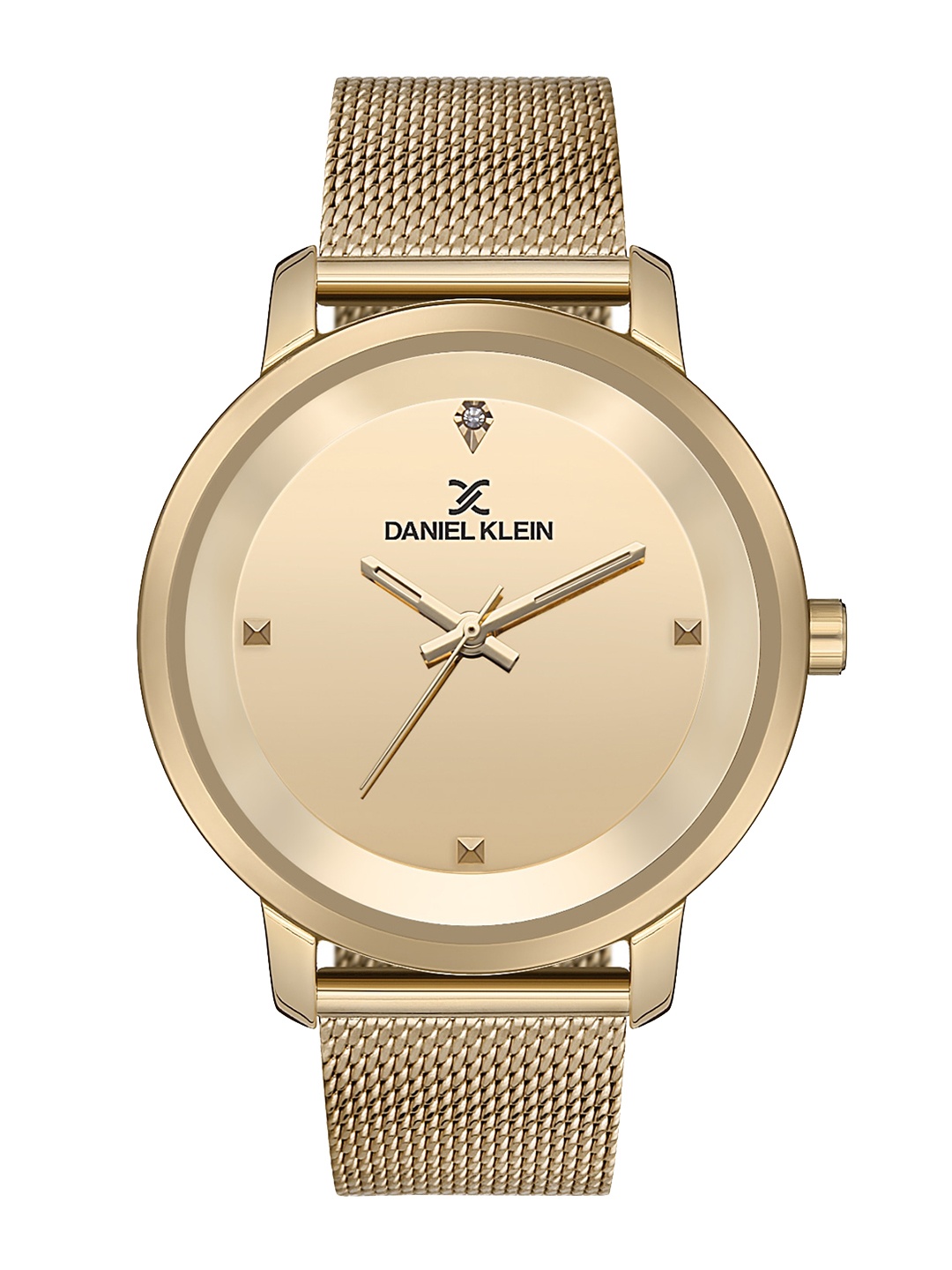 

Daniel Klein Women Embellished Dial & Bracelet Style Straps Analogue Watch DK.1.12803-6, Gold