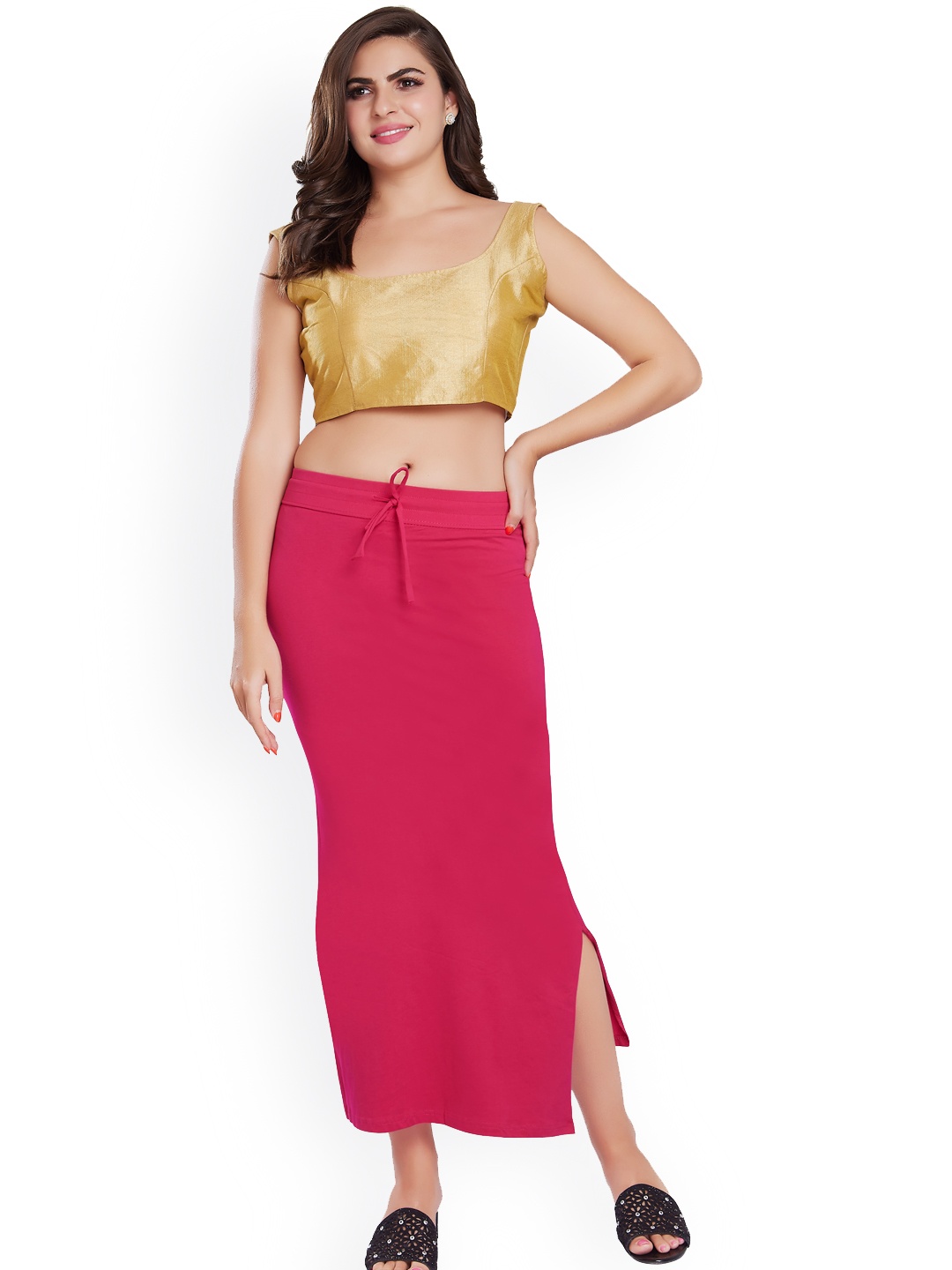 

Rani Saahiba Fish Cut Saree Shapewear, Fuchsia
