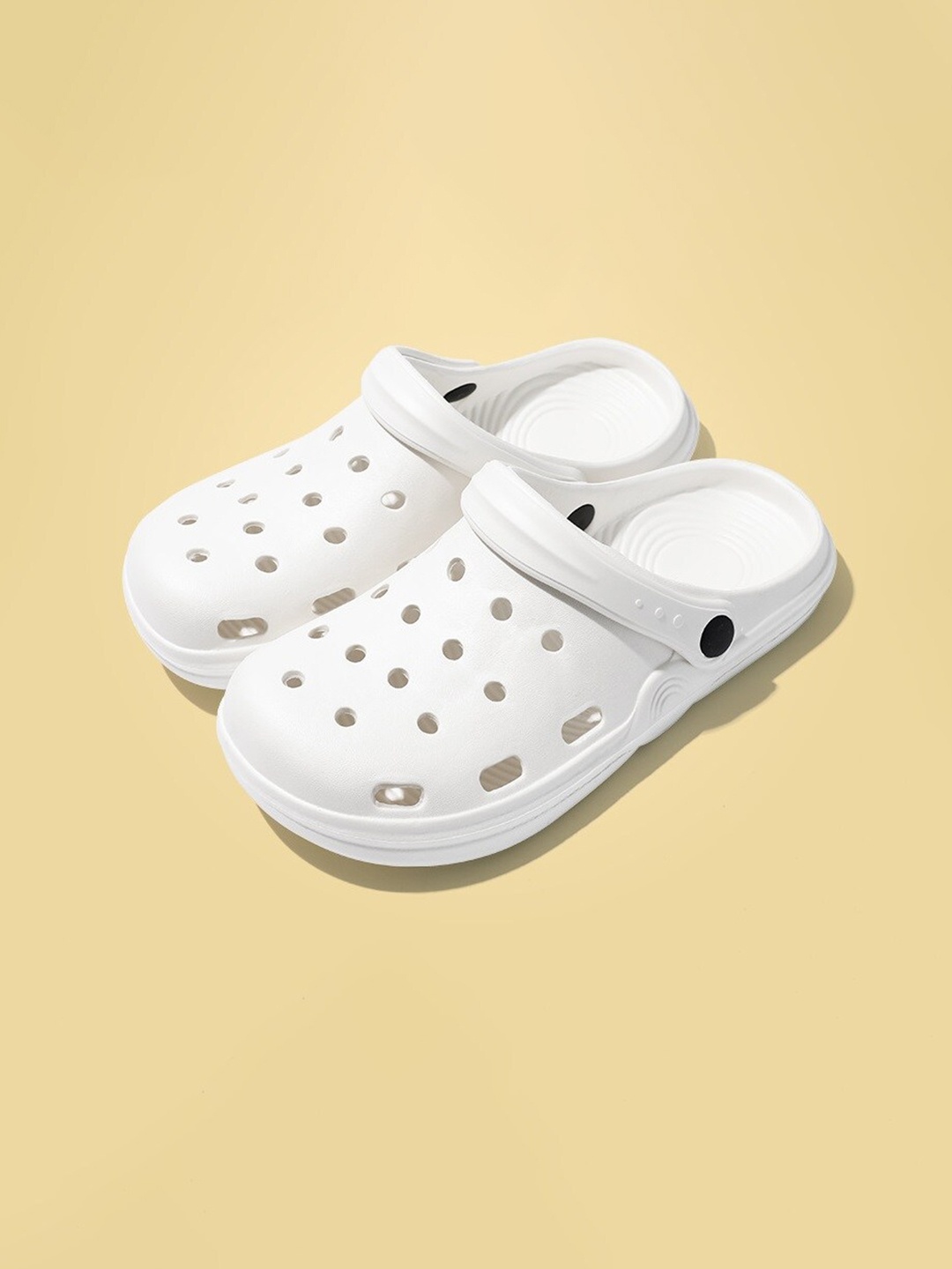 

Alexvyan Women Self Design Lightweight Clogs, White