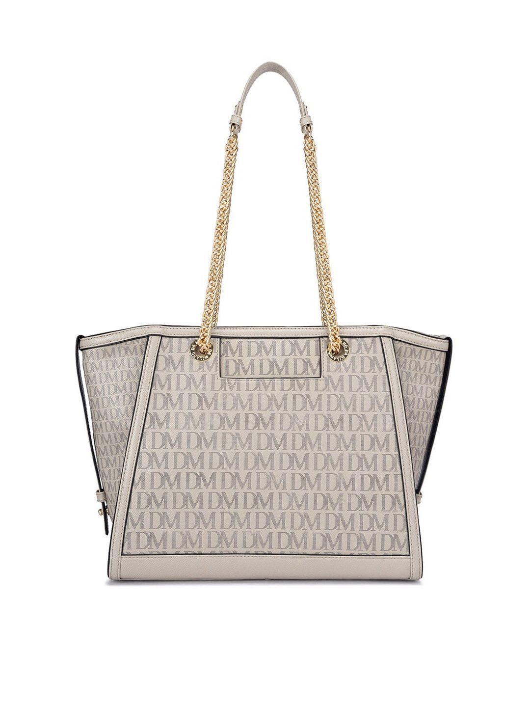 

Da Milano Printed Leather Oversized Structured Shoulder Bag, Brown