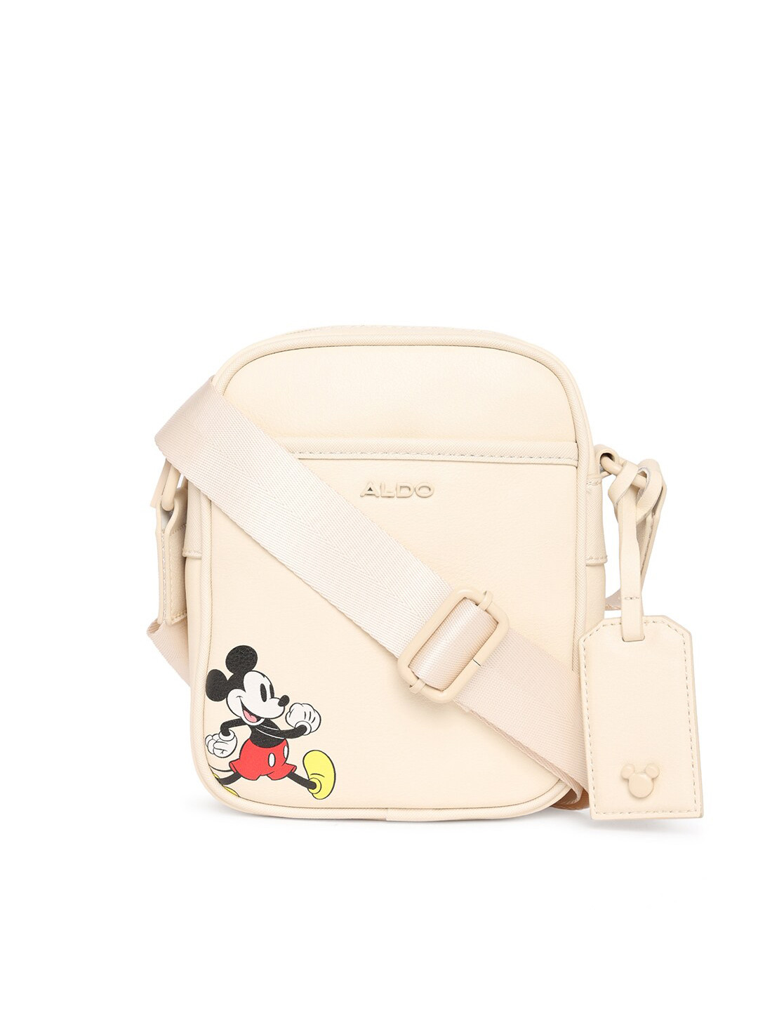 

ALDO Men Printed Messenger Bag, Beige