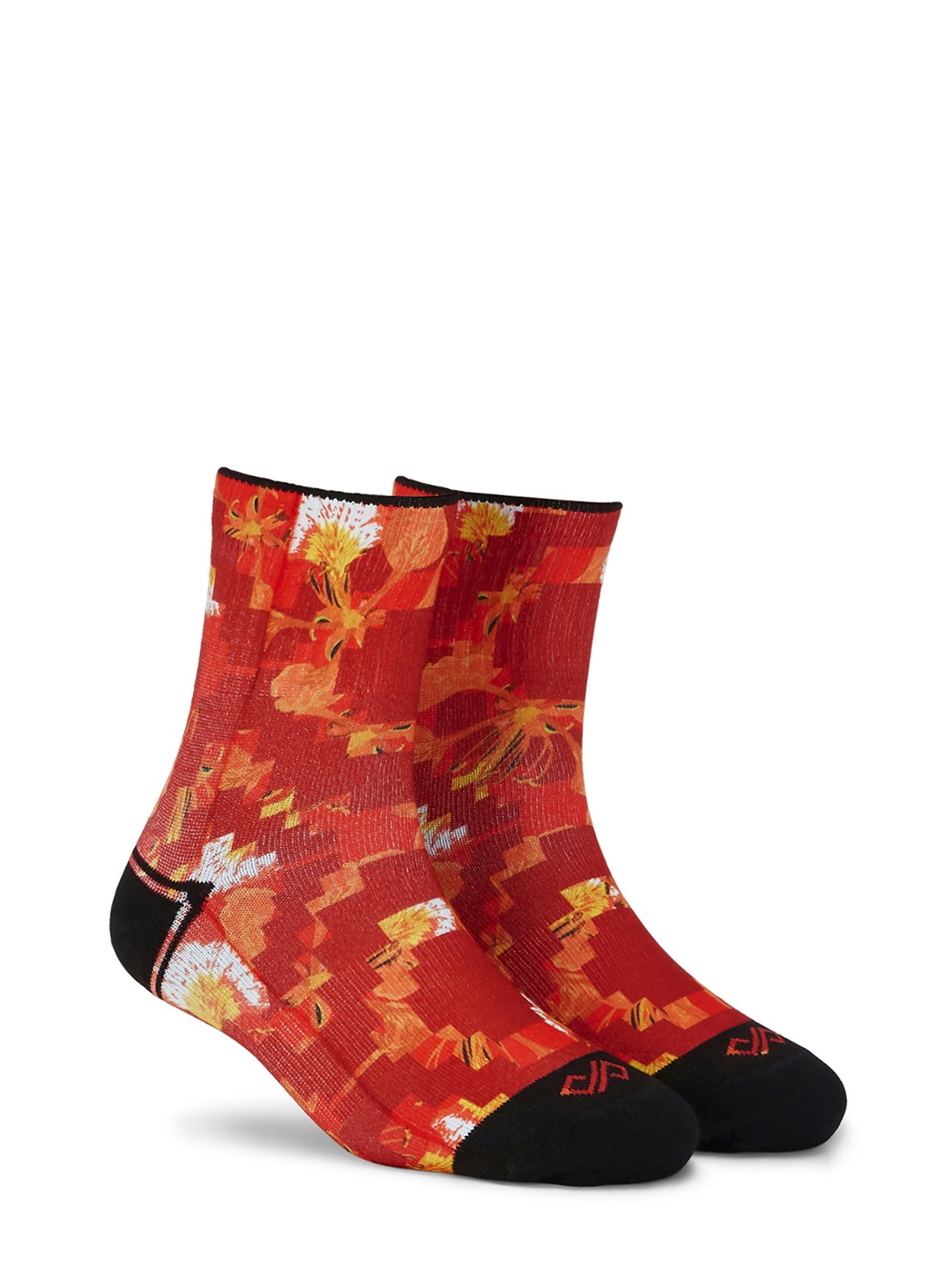 

Dynamocks Unisex Red Poinciana Passion Quarter Ankle Length Socks