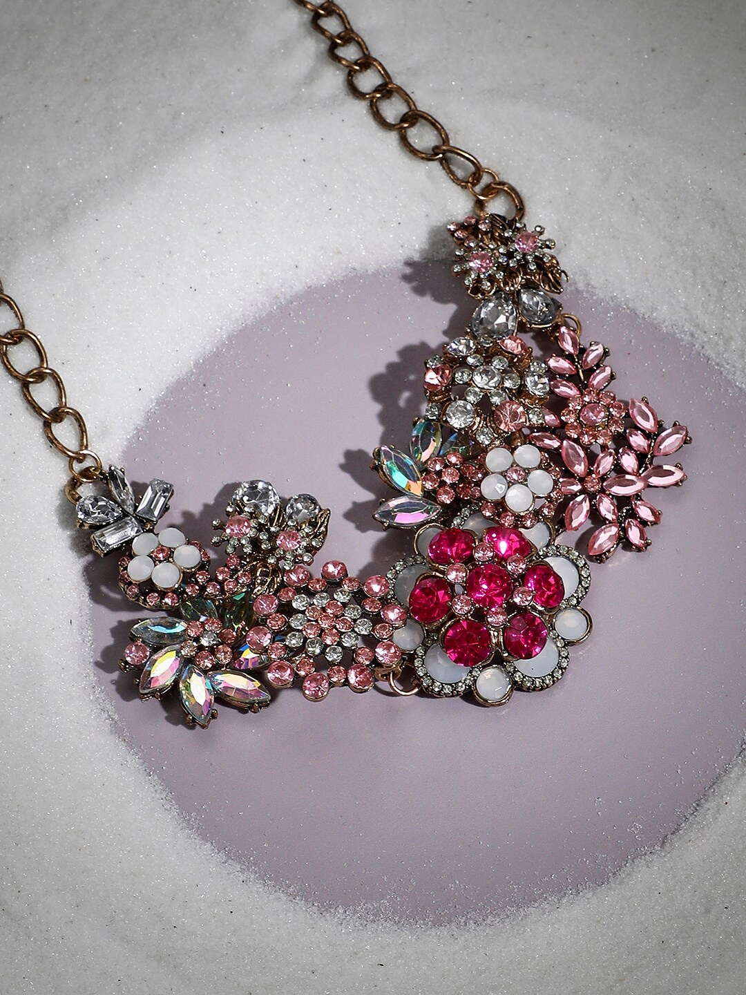 

SOHI Gold-Plated Statement Necklace