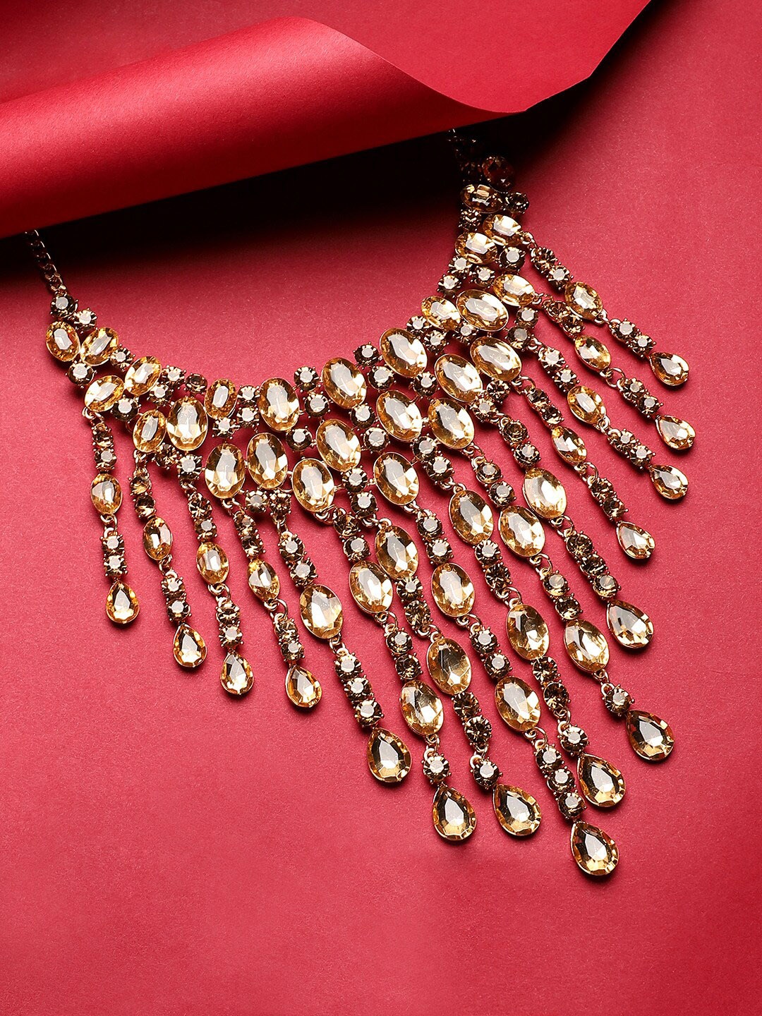 

SOHI Gold-Plated Statement Necklace