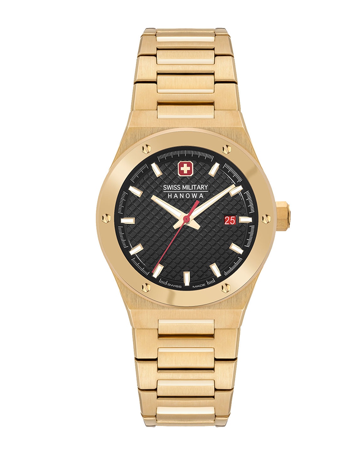 

SWISS MILITARY HANOWA Women Stainless Steel Straps Analogue Watch SMWLH2101810, Black