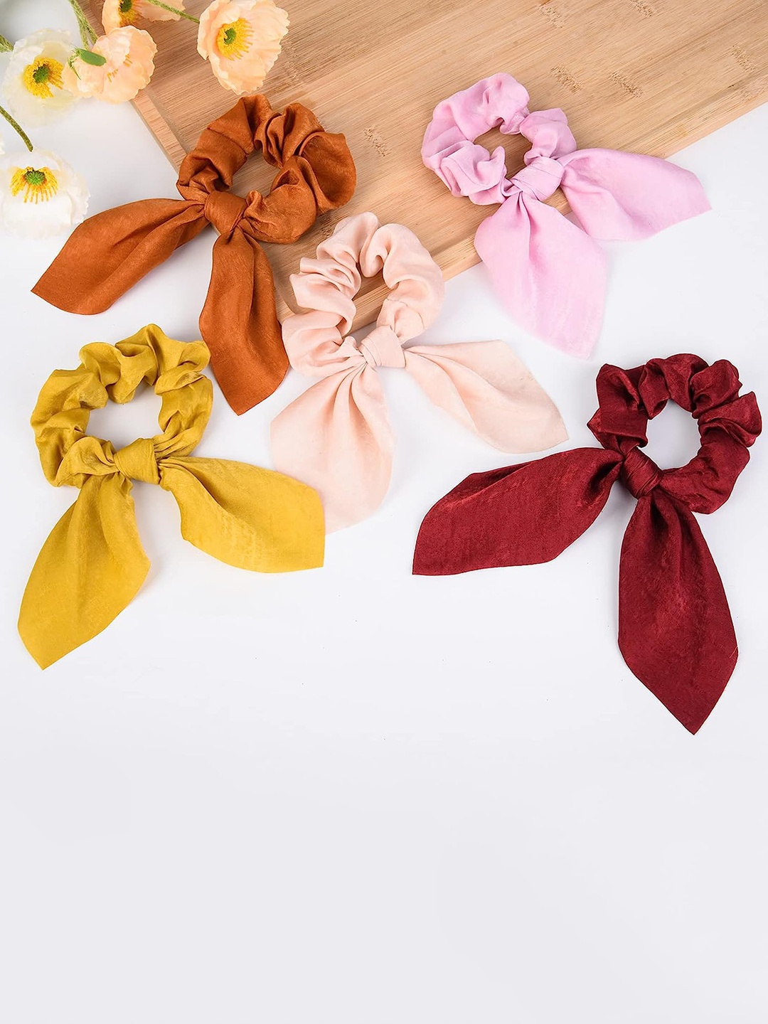 

CHANDERKASH Set of 6 Assorted Bow Tie Ponytail Holder