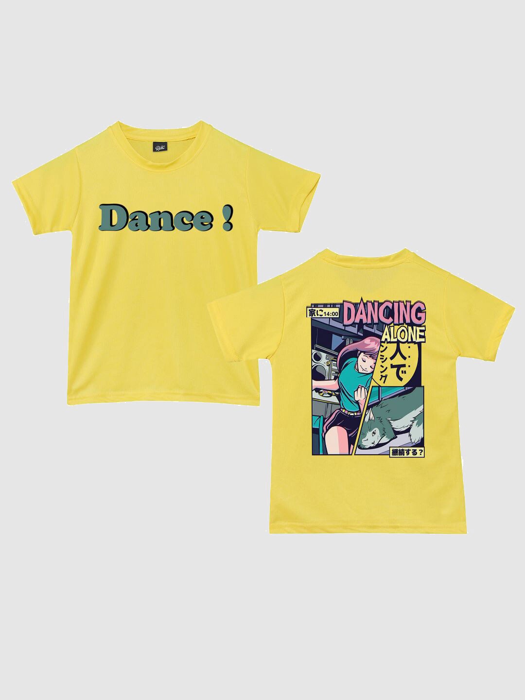 

RISH Boys Graphic Printed Round Neck T-shirt, Yellow