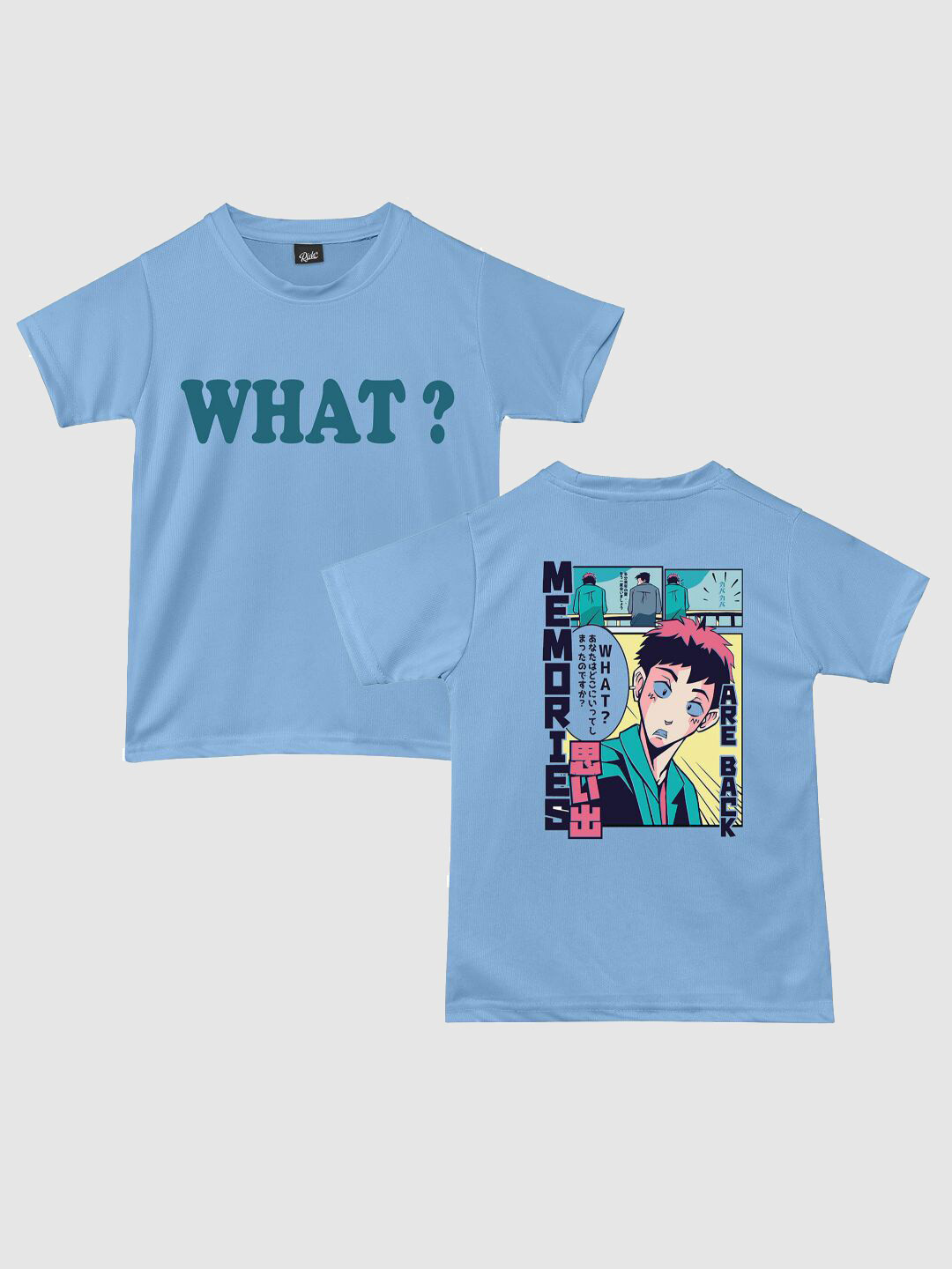 

RISH Boys Graphic Printed Round Neck T-shirt, Blue