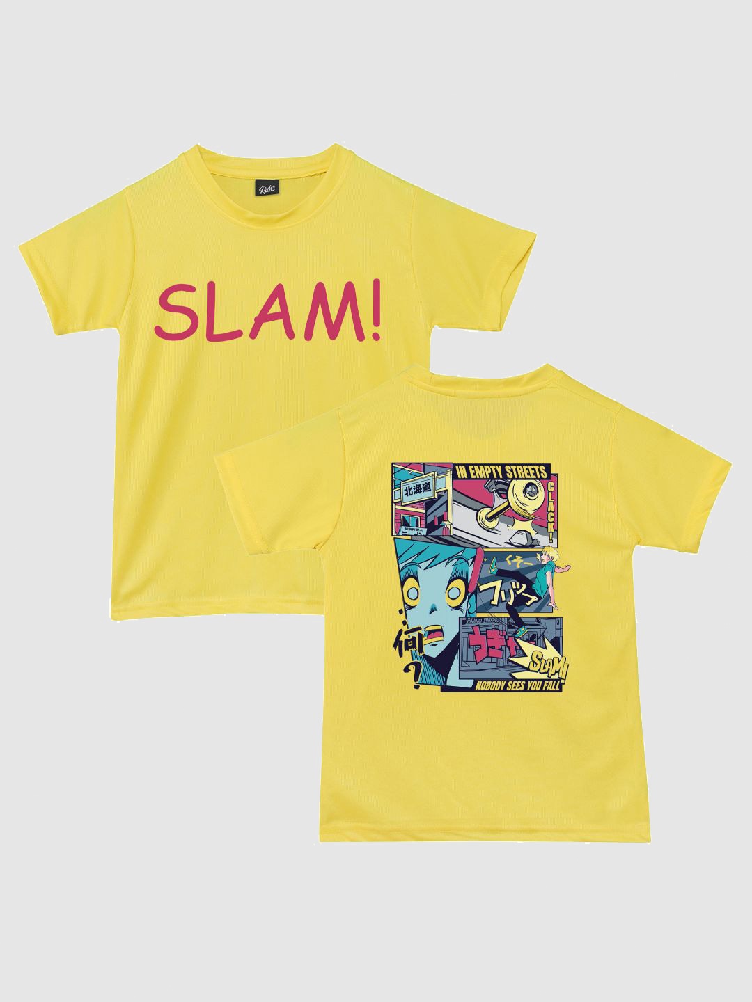RISH Boys Graphic Printed T-shirt, Yellow