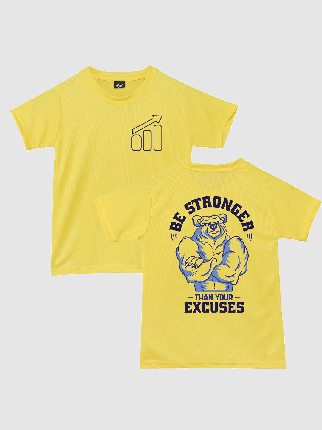 

RISH Boys Graphic Printed T-shirt, Yellow