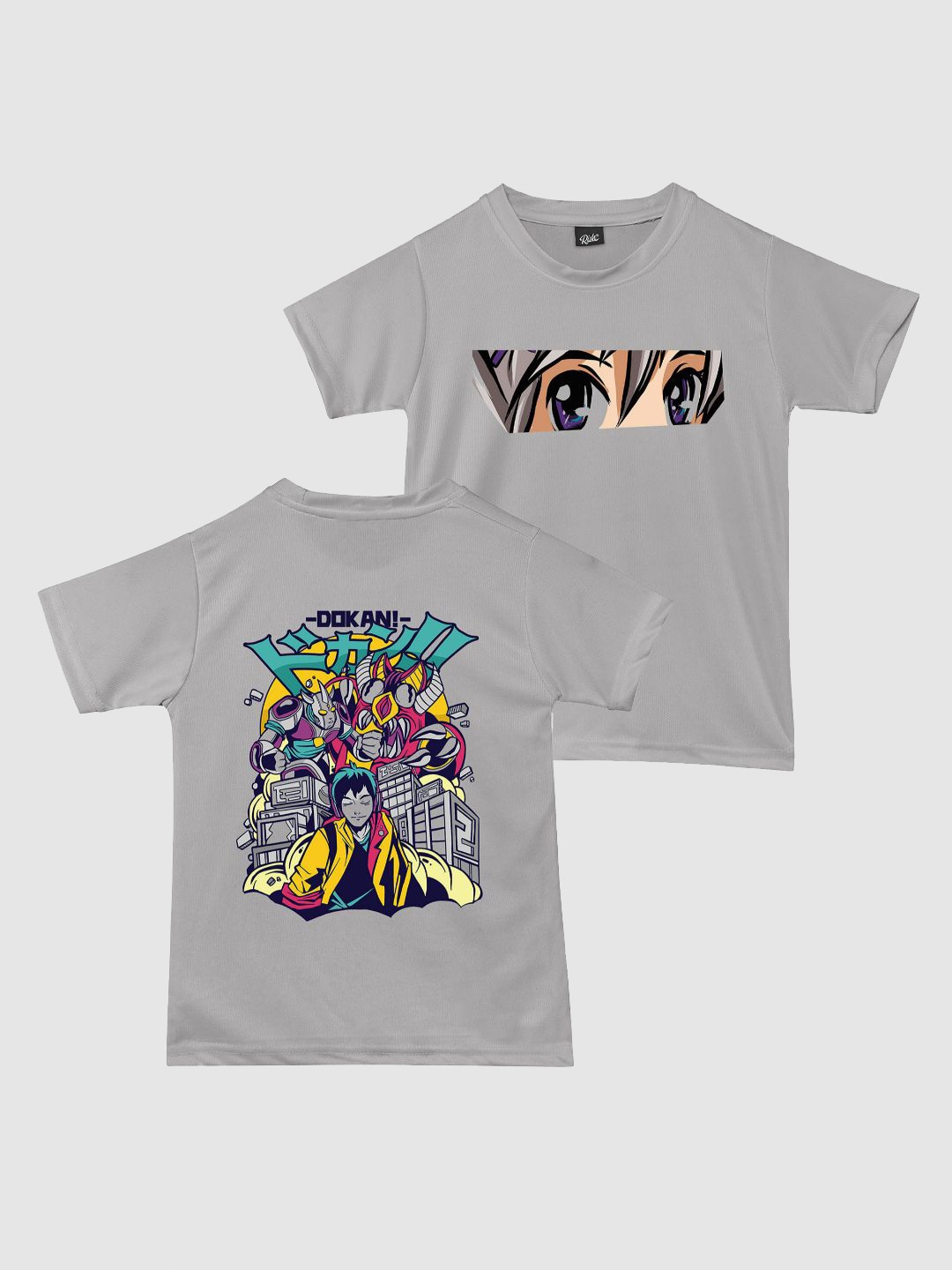 

RISH Boys Graphic Printed T-shirt, Grey