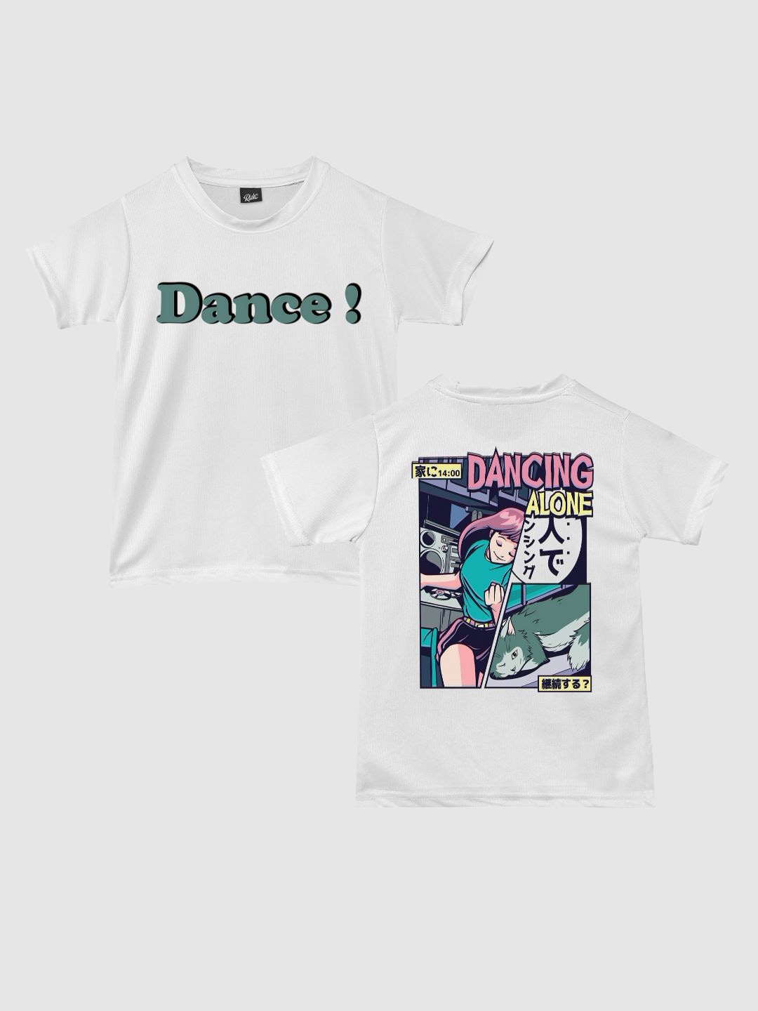

RISH Boys Typography Printed Polyester T-shirt, White