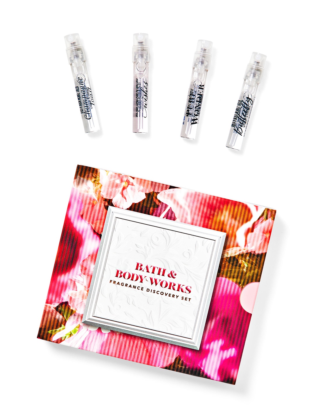 

Bath & Body Works 4 Pcs Fragrance Sampler Discovery Gift Box Set, Pink