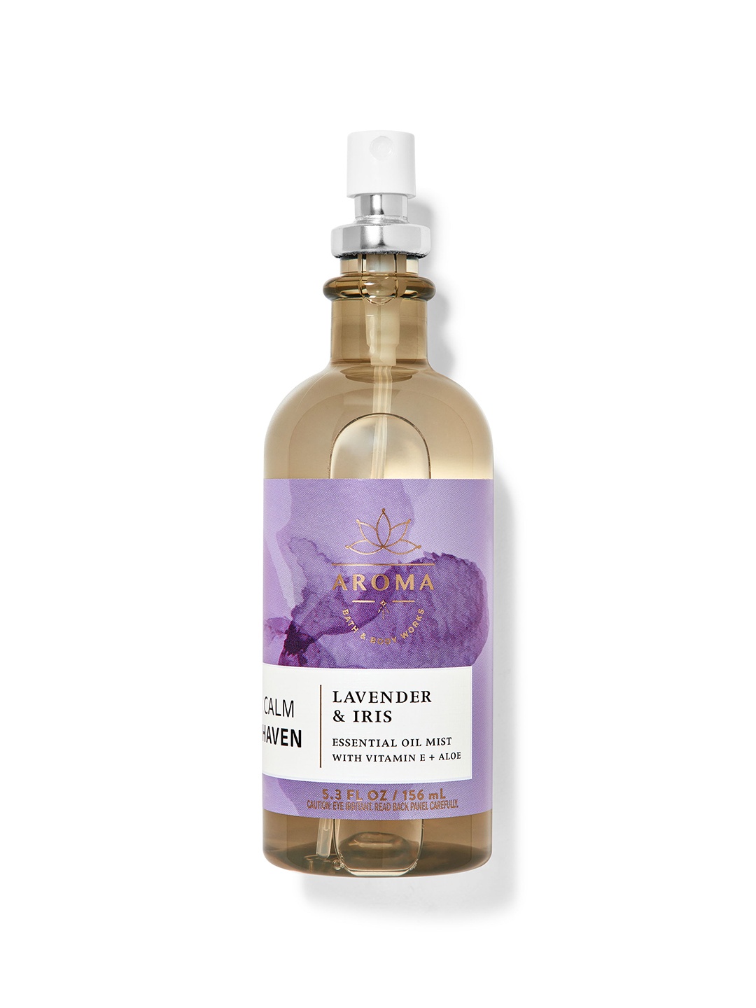 

Bath & Body Works Women Aroma Lavender & Iris Essential Oil Body Mist - 156 ml, Purple