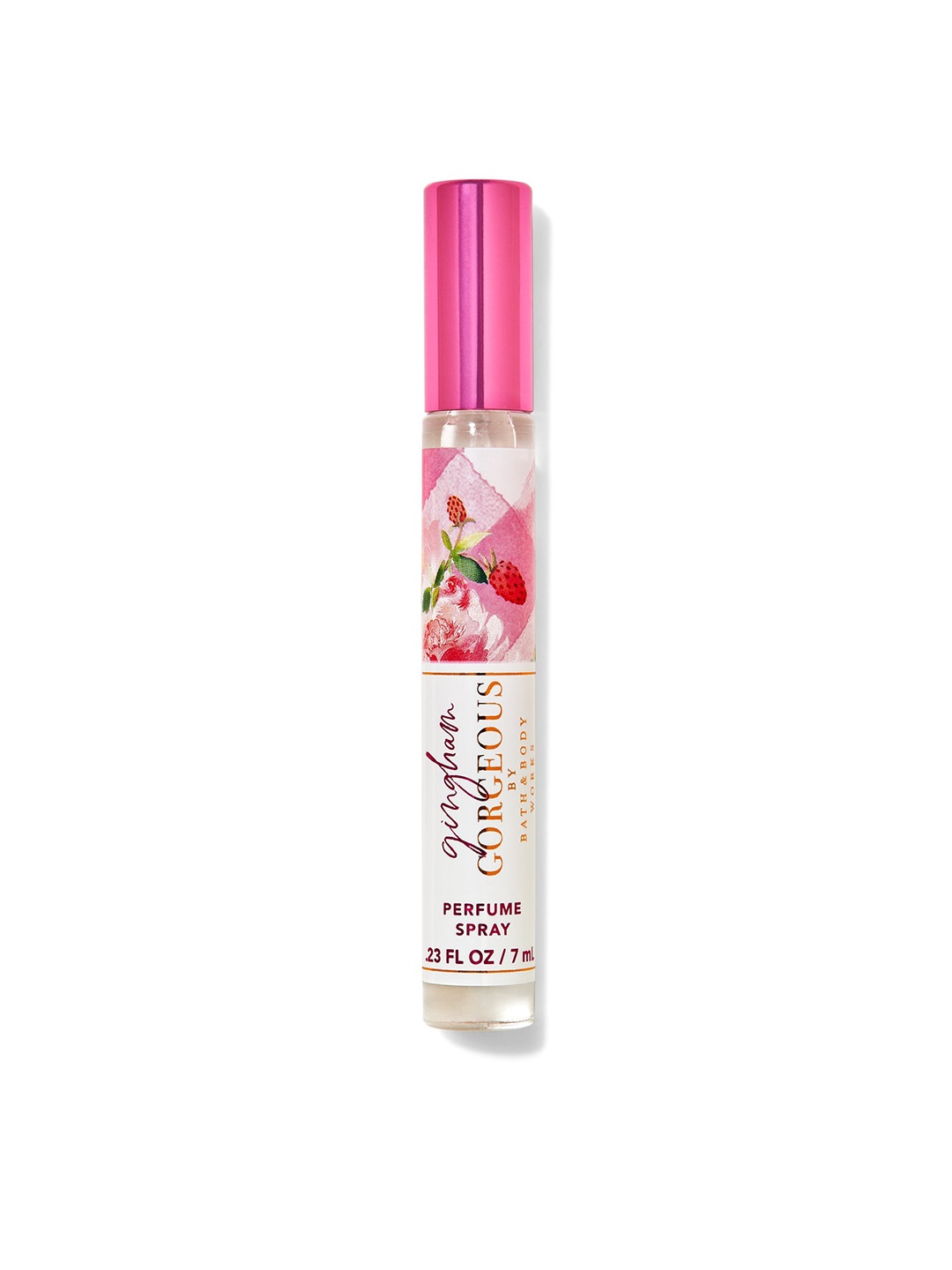 

Bath & Body Works Women Gingham Gorgeous Long Lasting Mini Perfume Spray - 7 ml, Pink