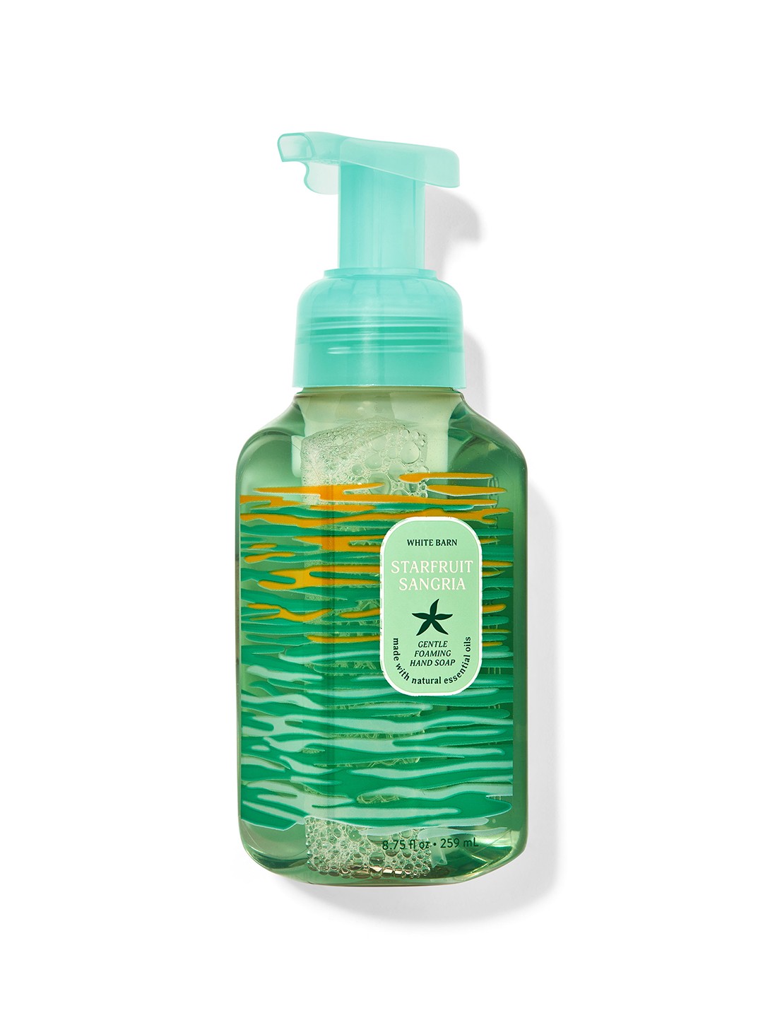 

Bath & Body Works Starfruit Sangria Gentle Foaming Hand Soap with Aloe - 259 ml, Green